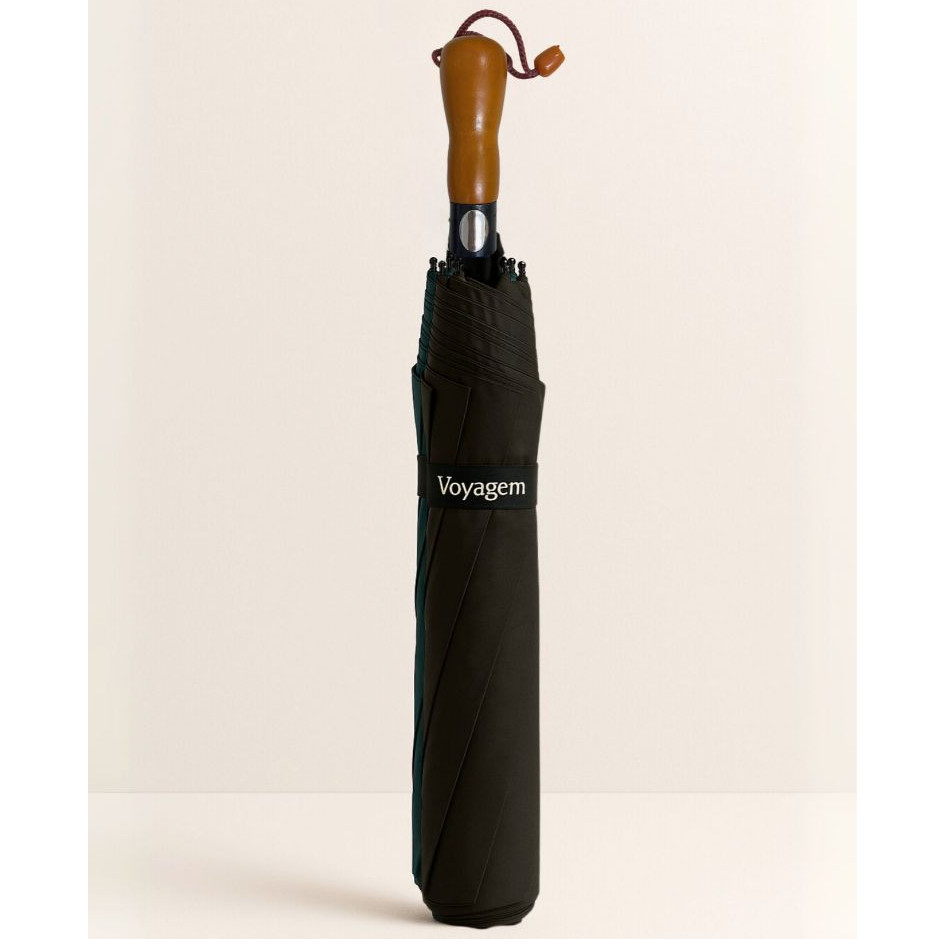 Guarda-chuva Automático Grande GG Voyagem 022A Preto Cabo Madeira