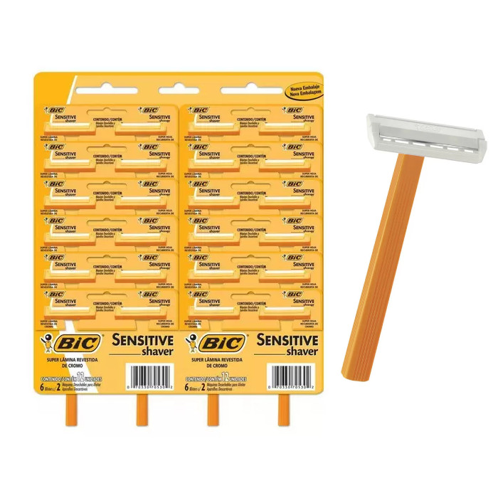 Aparelho De Barbear e Depilação Bic Sensitive 24UN