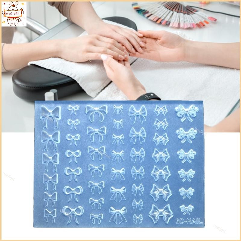 Silicone 3D Moldes Da Arte Do Prego Bowknot Tema Modelo Textura Para Esteticistas E Le em Oferta na Shopee