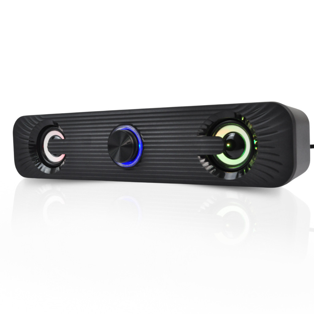 Caixa De Som Soundbar Subwoofer Speaker Bass Led Aux P2 Usb