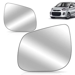 Lente Espelho Retrovisor Picanto 2012 2013 2014 2015 2016 2017 Com Placa