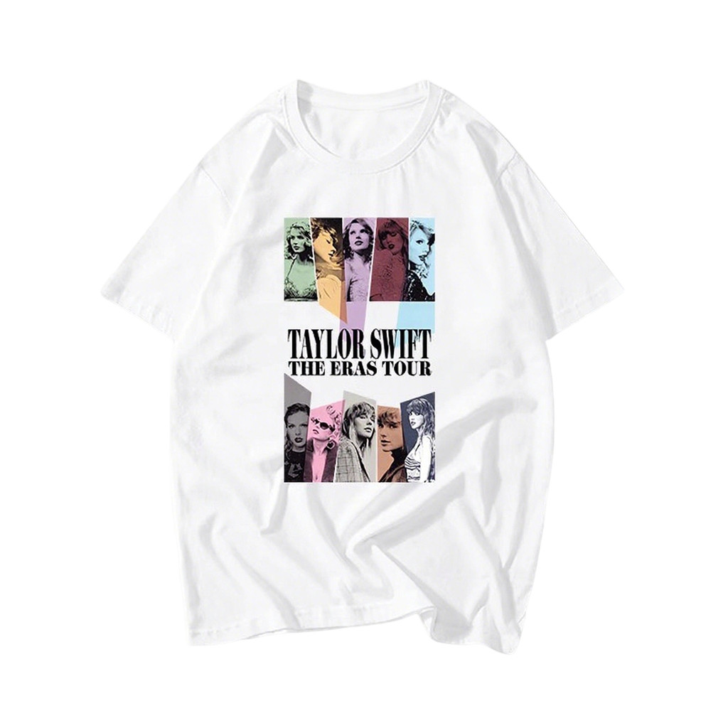 Camiseta Taylor Swift Eras Tour Estampa Musical Unissex Oversized 100% Algodão Festa Envio Imediato
