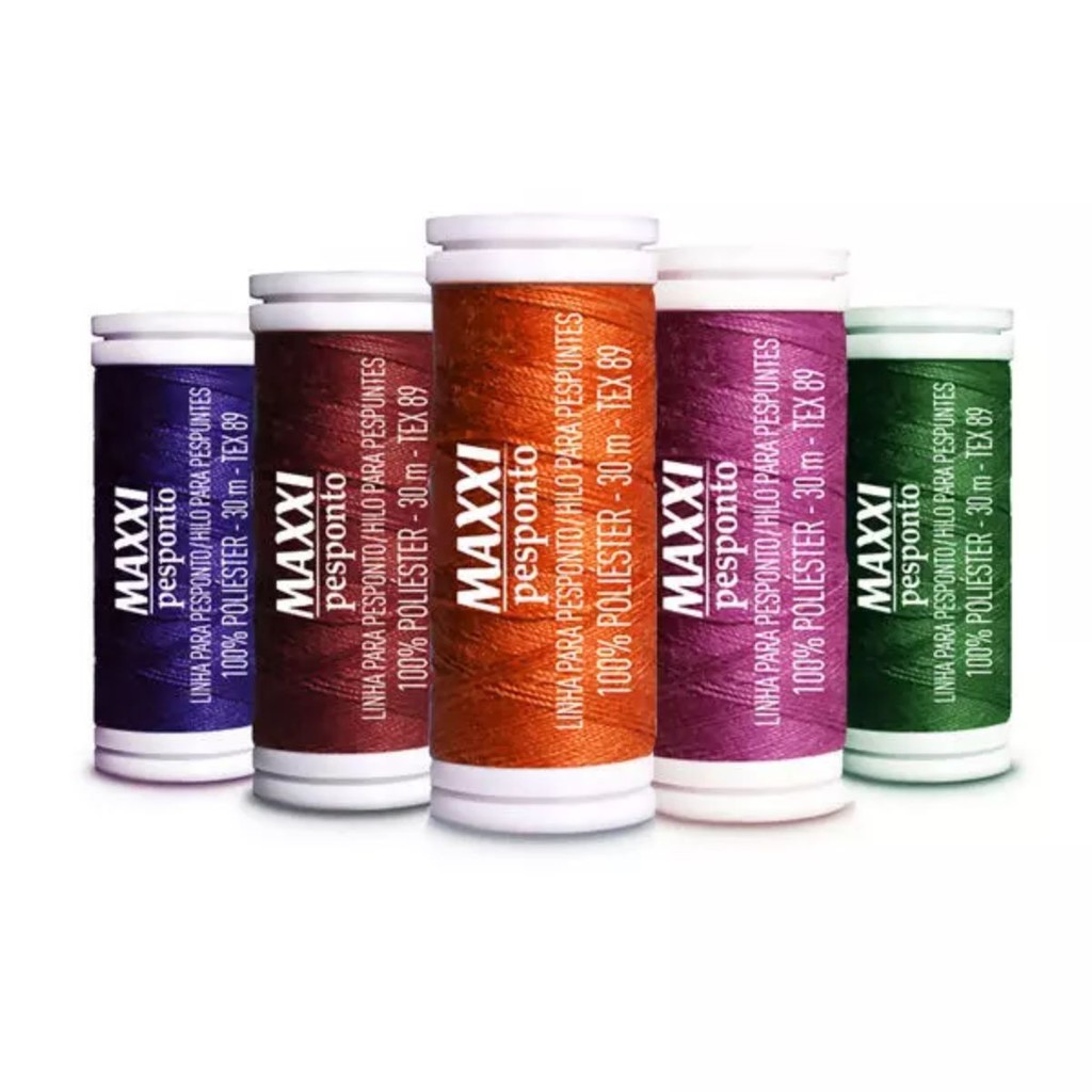 Linha para Costura Maxxi Pesponto Círculo 100% Poliéster em Oferta na Shopee