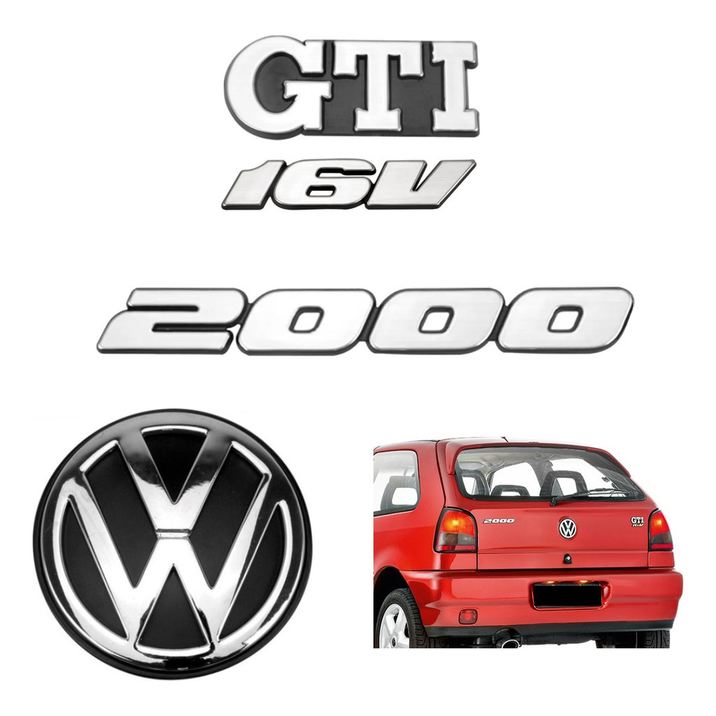 Emblemas Gti 16v 2000 + Vw Mala - Gol Bola G2