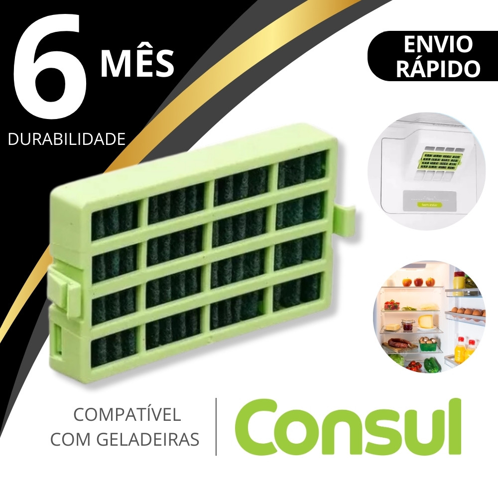 Filtro Geladeira Brastemp e Consul Bactericida e Antiodor Crm Bem Estar