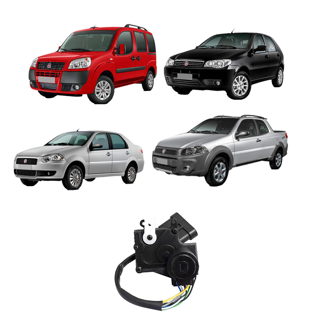 Motor de Trava Especifica 6 Fios Direito Fiat Palio Siena Strada Tragial