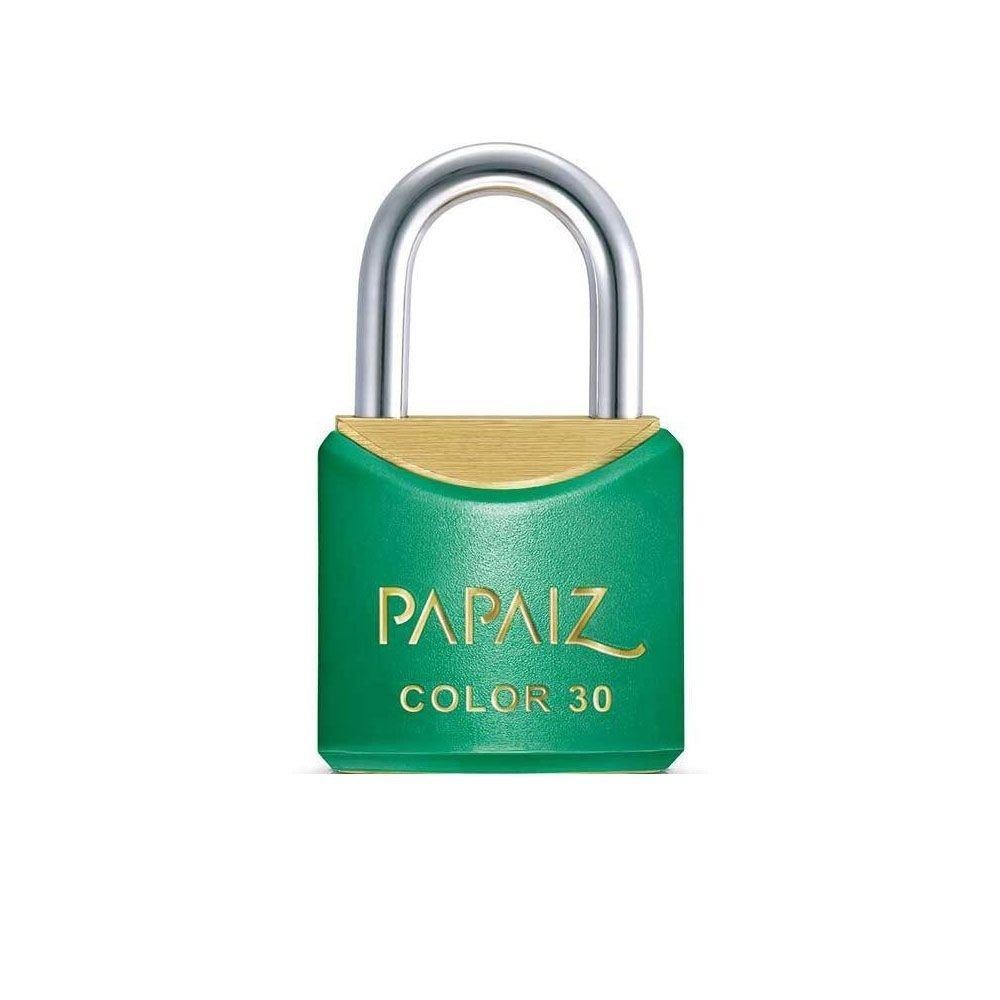 Cadeado com Chave 30mm Latão Verde Colorido Papaiz em Oferta na Shopee