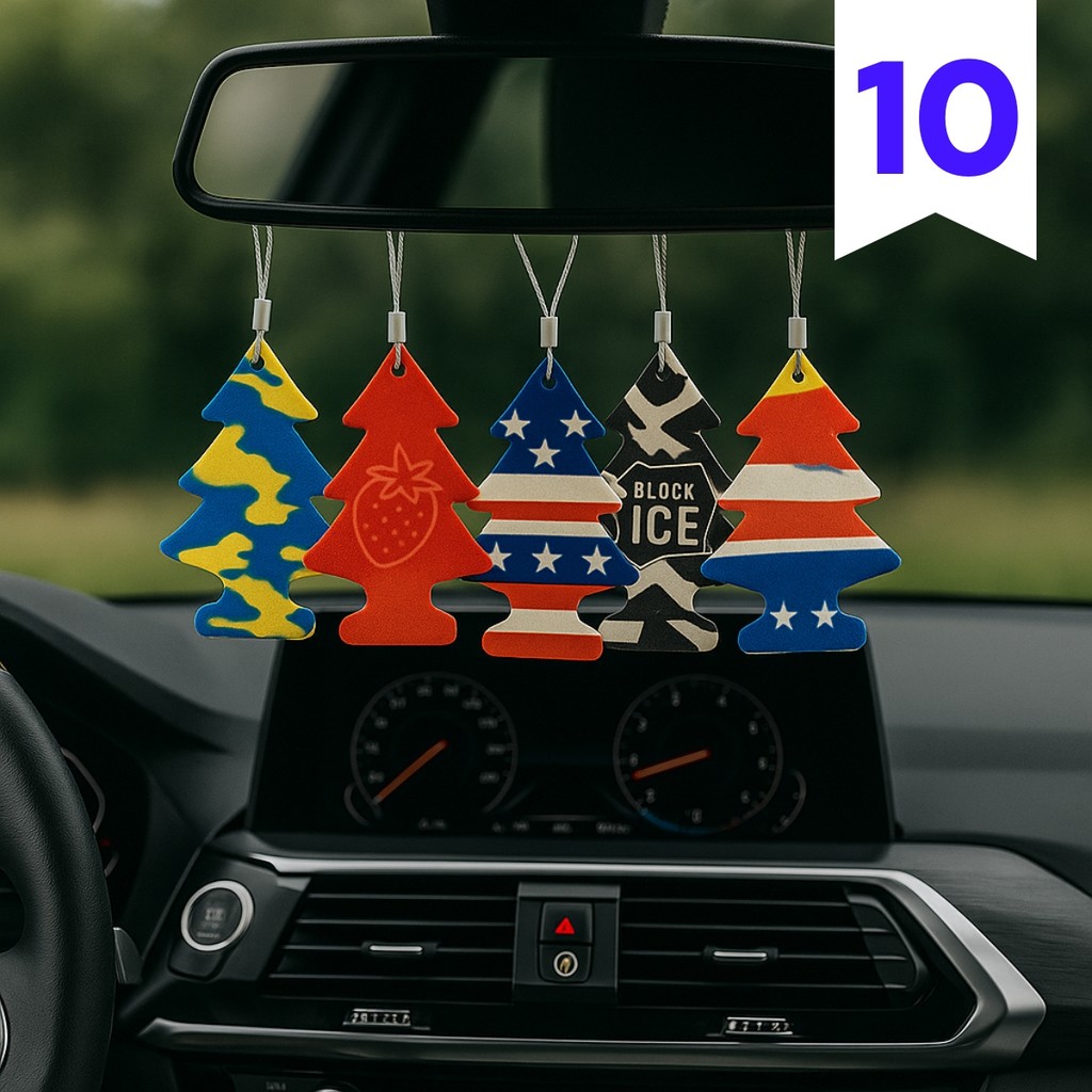 Kit 10x Cheirinho de Carro Aromatizante Automotivo Pinheiro Brinde Lava Rapido em Oferta na Shopee