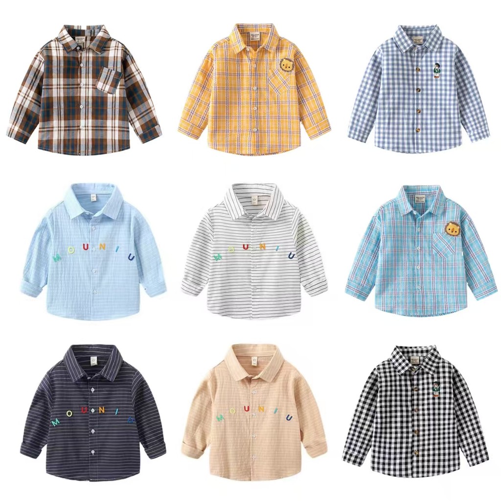 Meninos roupas infantis meninos camisas casuais de manga comprida primavera outono roupas novo estilo roupas infantis ve