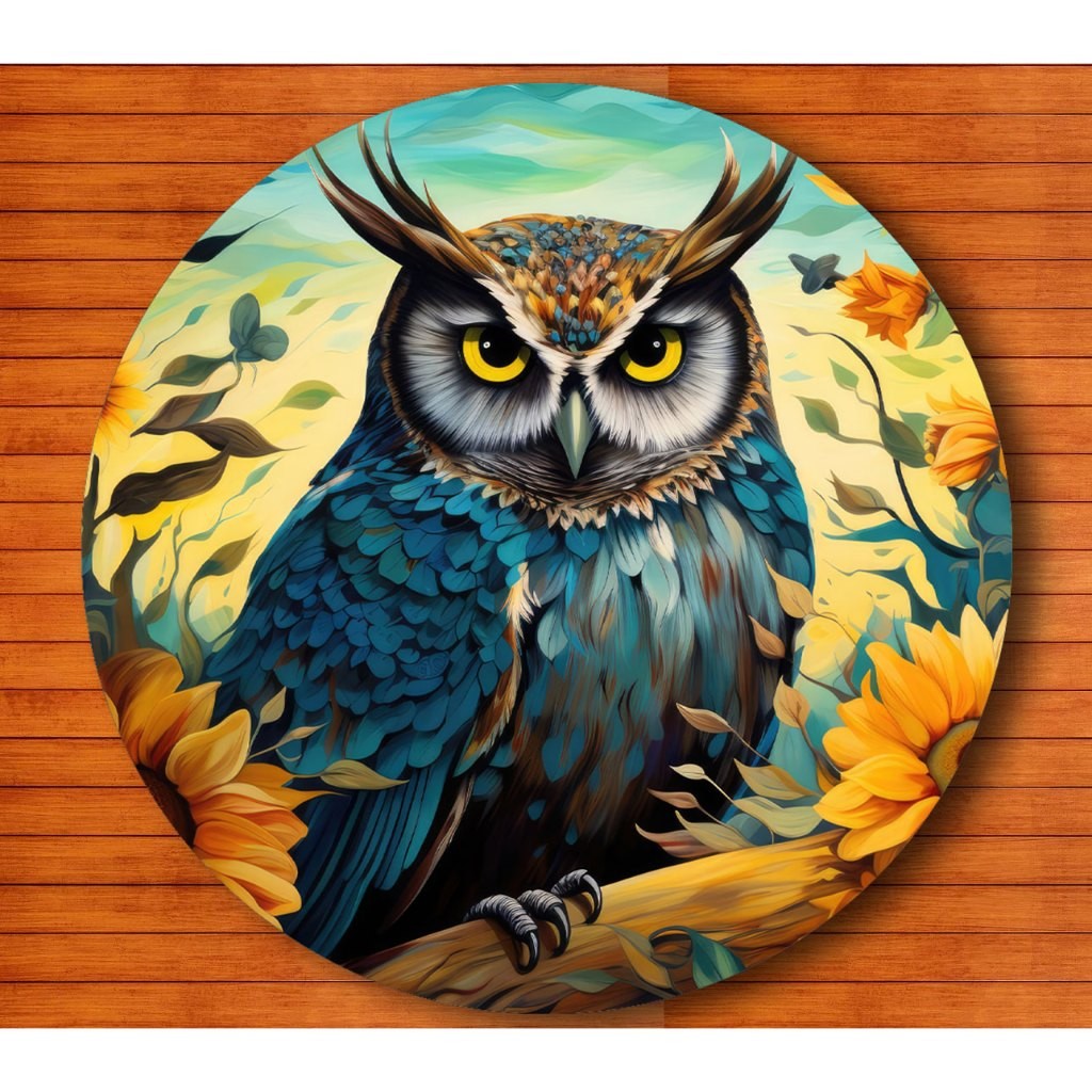 Mouse Pad Redondo Corujas — imagem 2 de 2