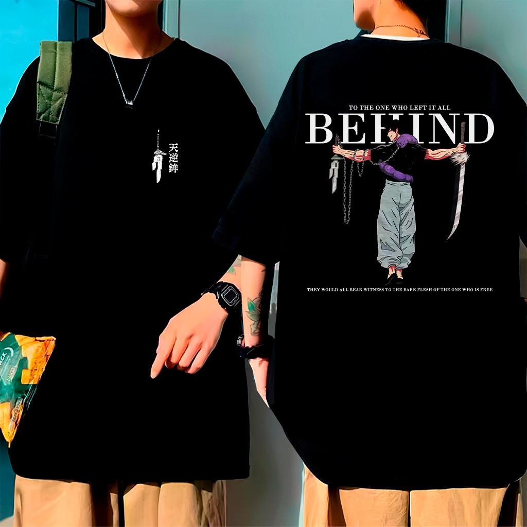 [Camiseta Premium em Algodão Puro]GXG Camiseta OverSized Japones Toji Anime Manga Larga Caimento Perfeito