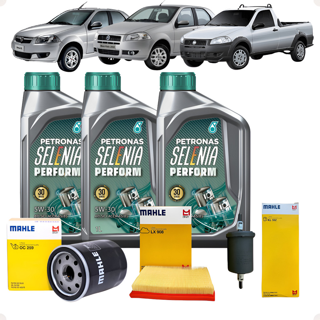 Kit Troca Óleo Selenia Filtros 5w30 Palio Siena Idea Strada Fire Flex em Oferta na Shopee