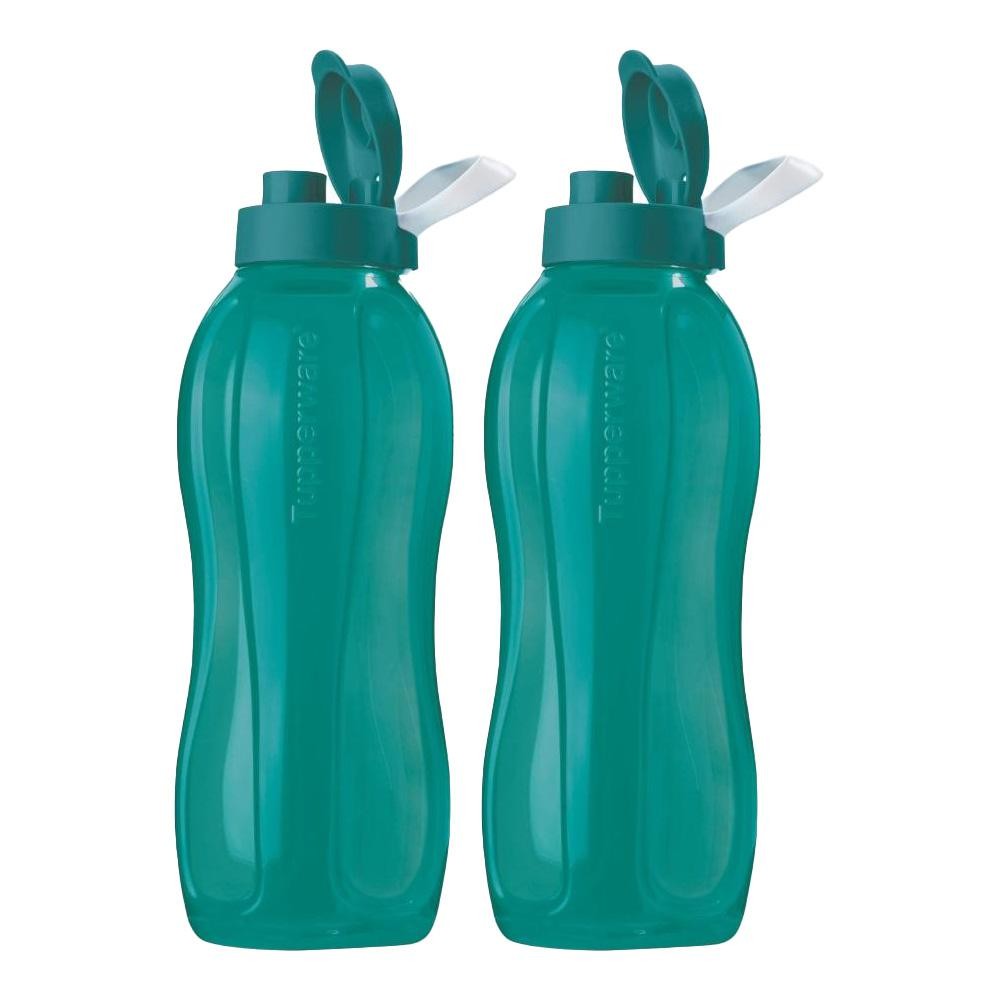 Kit 2 Garrafas de Água Tupperware Eco Tupper Verde Água 1,5L em Oferta na Shopee