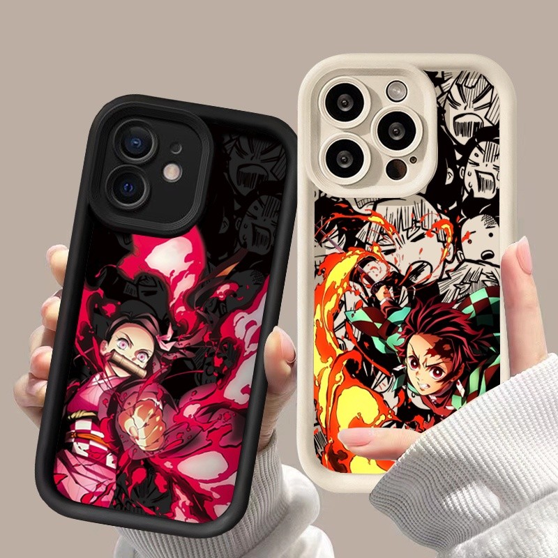 Capa Demon Slayer Tanjiro Nezuko Para Samsung Galaxy S25 S24 S23 S22 S21 Ultra Plus S20 S23 S24 S25 FE A35 A54 A15 A14 A