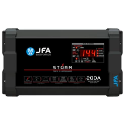 Fonte Carregador Automotiva Jfa 200a Slim Bivolt Voltímetro