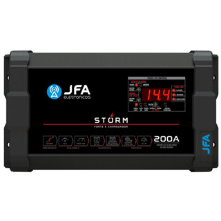 Fonte Carregador Automotiva Jfa 200a Slim Bivolt Voltímetro em Oferta na Shopee