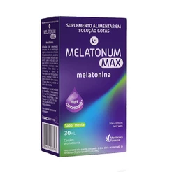 Suplemento Alimentar Melatonum Max Solução Gotas Sabor Menta 30ml