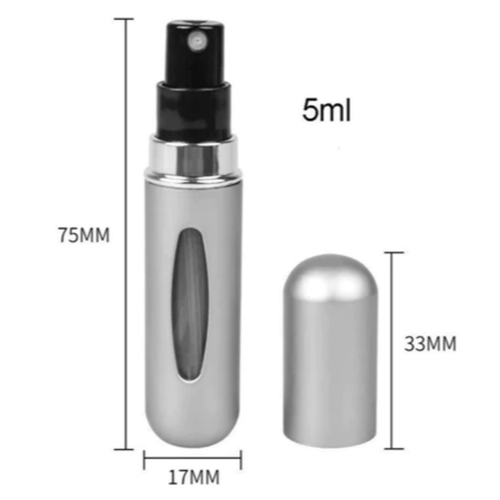 KIT 4 Pcs Porta Perfume Recarregavel Portatil Spray 5ml em Oferta na Shopee