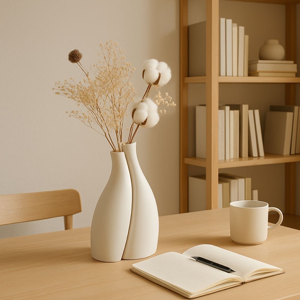 Conjunto Vaso Silhueta Afetuosa – Cerâmica Minimalista e Elegante A em Oferta na Shopee