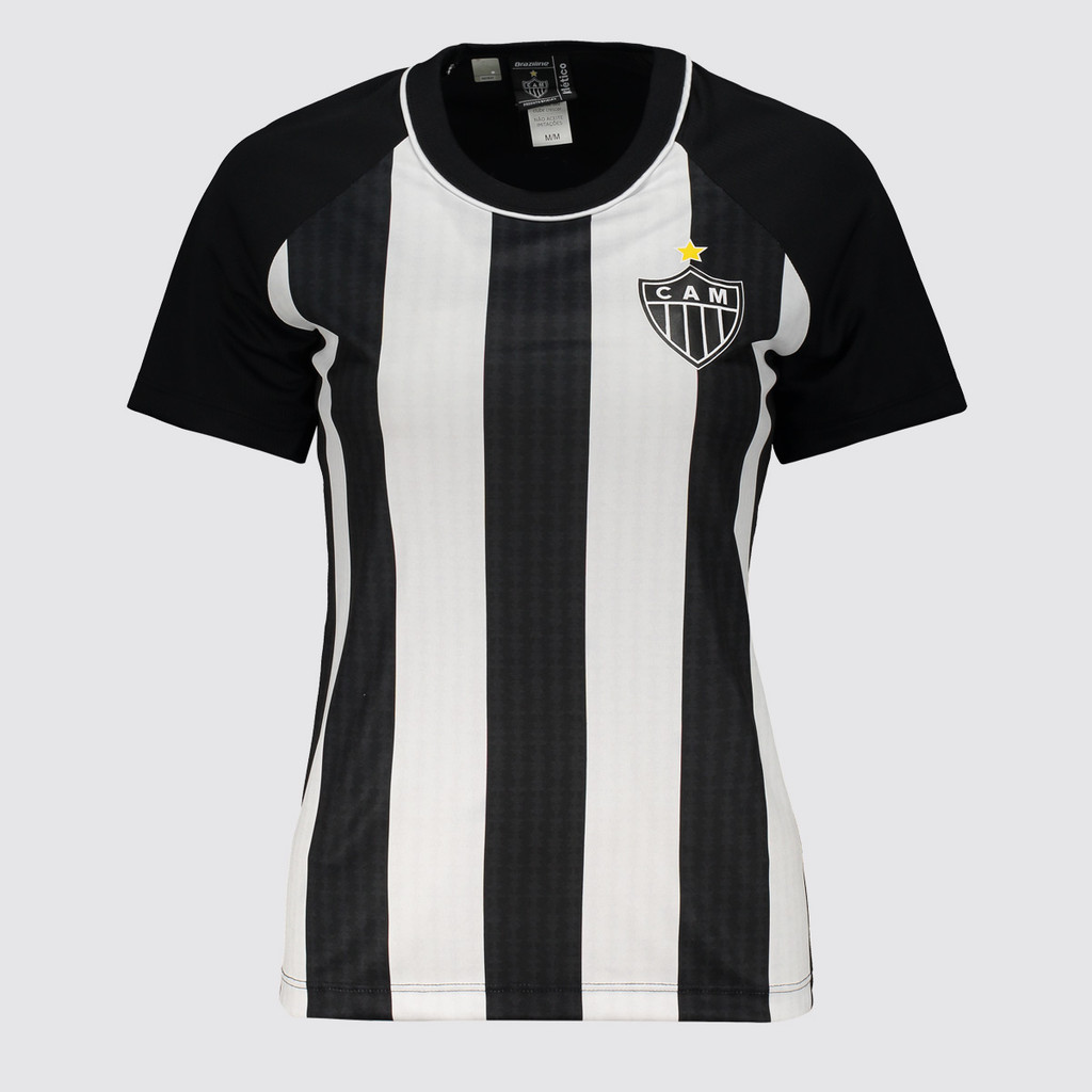 Camisa Atlético Mineiro Berro Feminina Preta em Oferta na Shopee