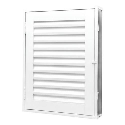 Portinhola Abrigo Porta Alçapão Sótão 60x80cm Aço Branco Abertura Esquerda Ramassol 390686