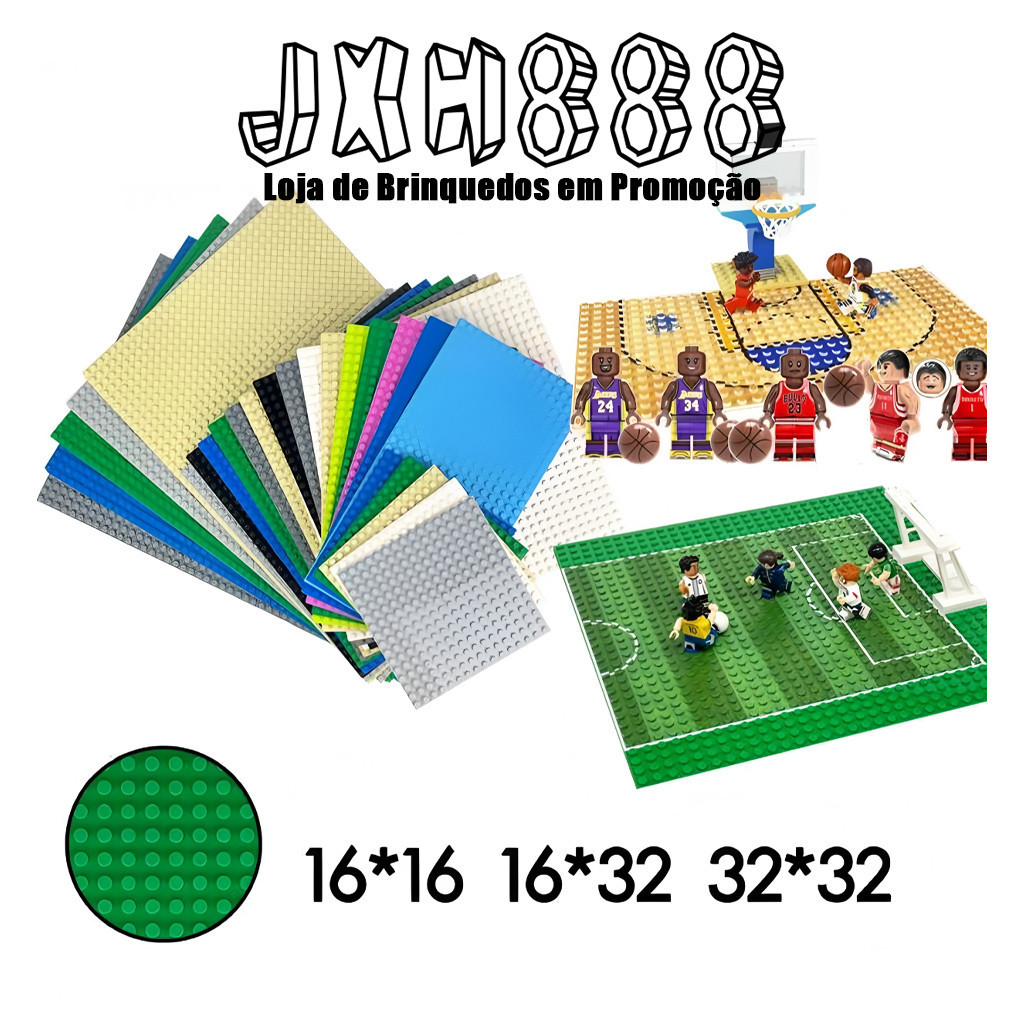 16*32 Base de Boneca Bloco de Construção Acessórios para Minifiguras em Oferta na Shopee