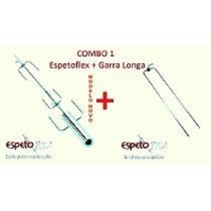 Espeto Giratório Inox com Garra Longa Espetoflex