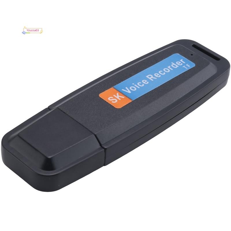 [Hot]Portátil Recarregável U-Disco USB Gravador De Voz De Áudio Digital Mini Ativado Por Ditafone-Preto