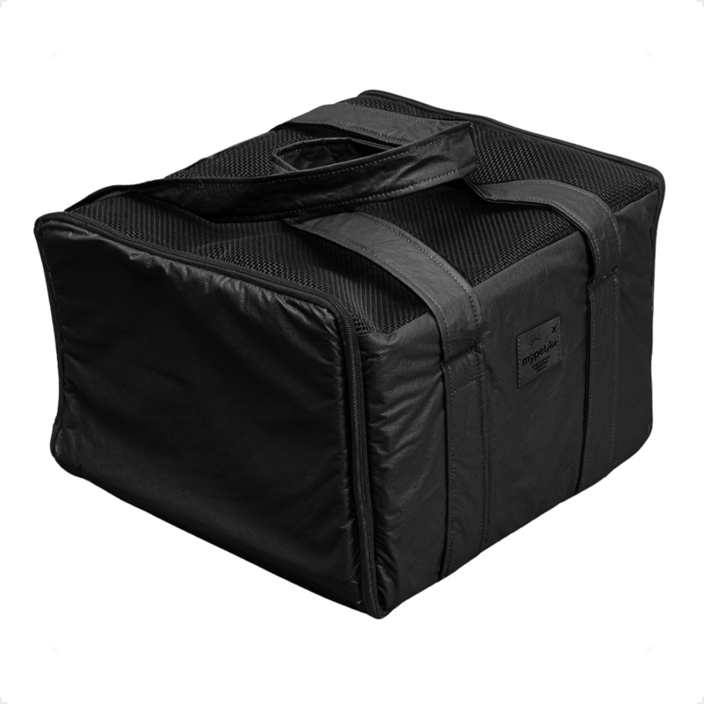Bolsas de Viagem My Pet Air Para Cães e Gatos Cia Aérea Gol, Tam e Azul - Preto