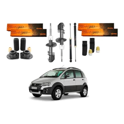 Kit Amortecedor Dianteiro Traseiro. Idea Adv 1.8 2006 A 2010