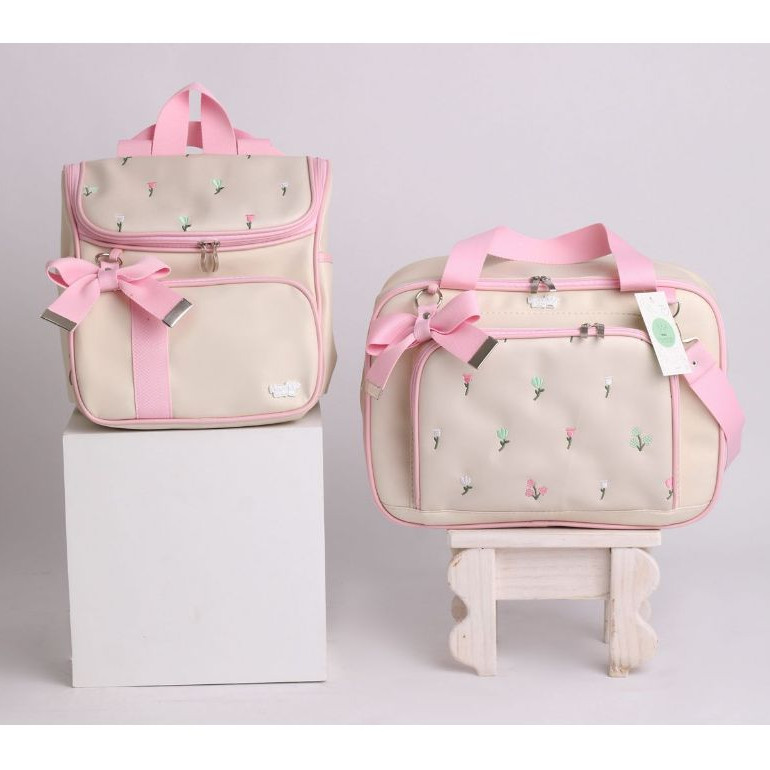 KIT Mala Floral / Safari Para BeBê 2 peças com Mochila Multifuncional RN BABY em Oferta na Shopee