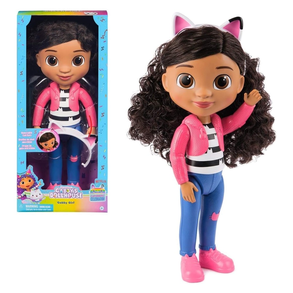 Boneca Infantil Gabby 13" com Orelhas de Gato, Gabbys Dollhhouse Sunny - 003974 em Oferta na Shopee