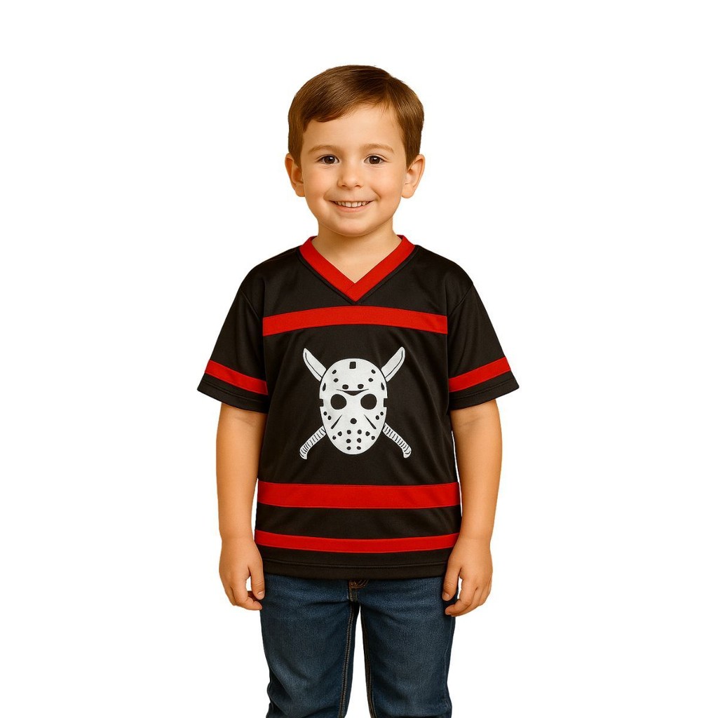 Fantasia Infantil Camiseta Jason para Halloween