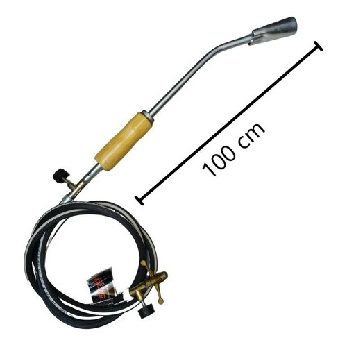 Vassoura Fogo Lança Chama 100cm Com 2 Registros Despelar Por