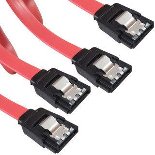 Kit 4 Cabo SATA de Dados 40cm Vermelho Com Trava 6Gb/s SATA 3 em Oferta na Shopee