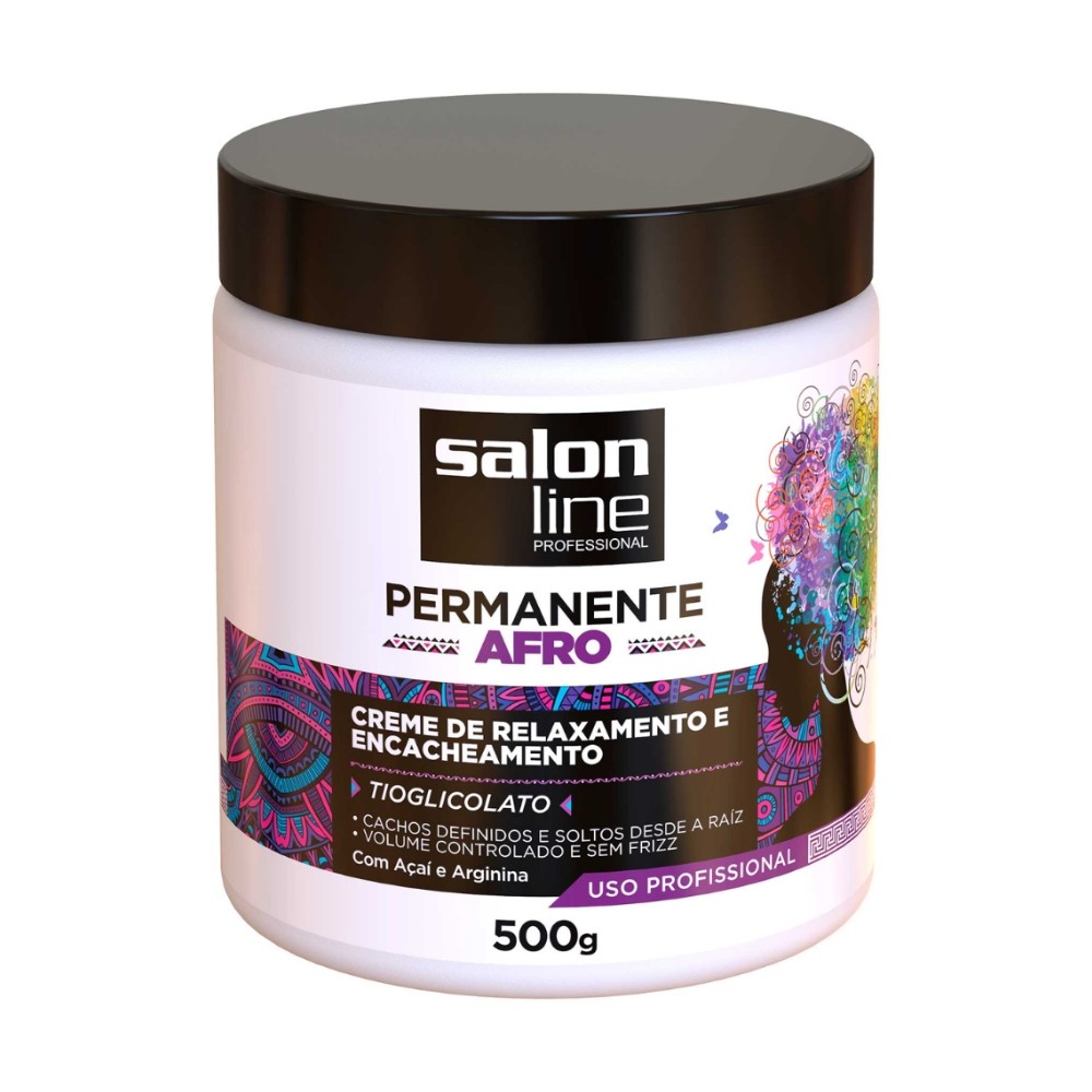 Creme De Relaxamento Permanente Afro Cachos Salon Line 500g em Oferta na Shopee