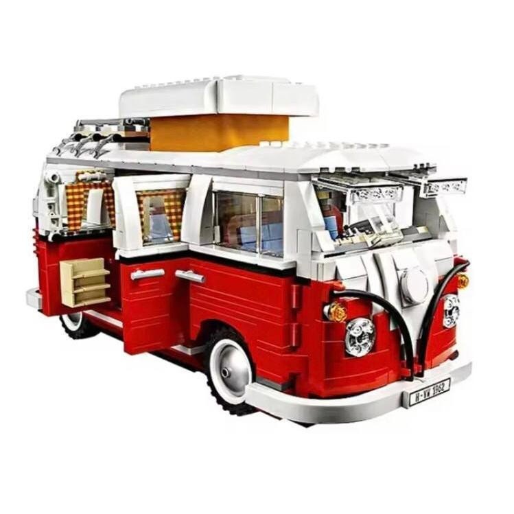 (Sem Caixa) Blocos de Montagem Lego VW T1 Kombi 1962 1334 Peças com Manual de Montagem (Sem Caixa)