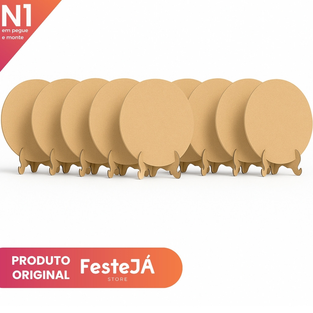 Kit Mini Painel Redondo Com Suporte Em Mdf 50cm Diâmetro Festa Aniversário Decoração Evento Mesa em Oferta na Shopee