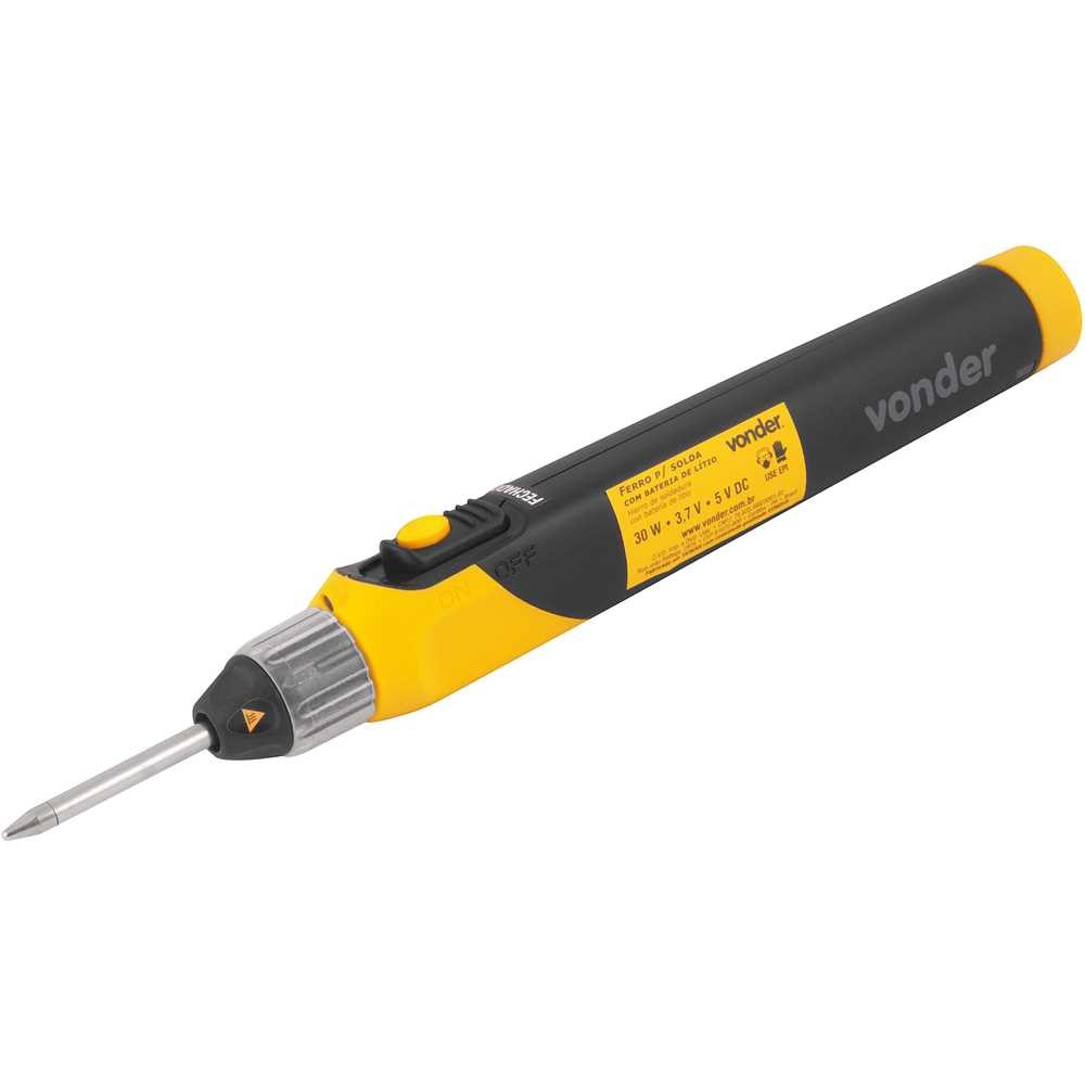 Ferro Para Solda Com Bateria De Lítio Cabo USB Vonder em Oferta na Shopee