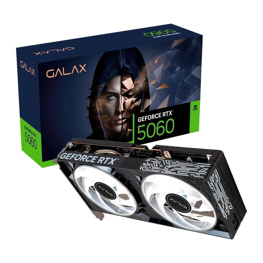 Placa de Vídeo Galax Nvidia Geforce Rtx 5060 1-Click Oc Teclab Lite 8GB Gddr7 128-Bits Ray Tracing