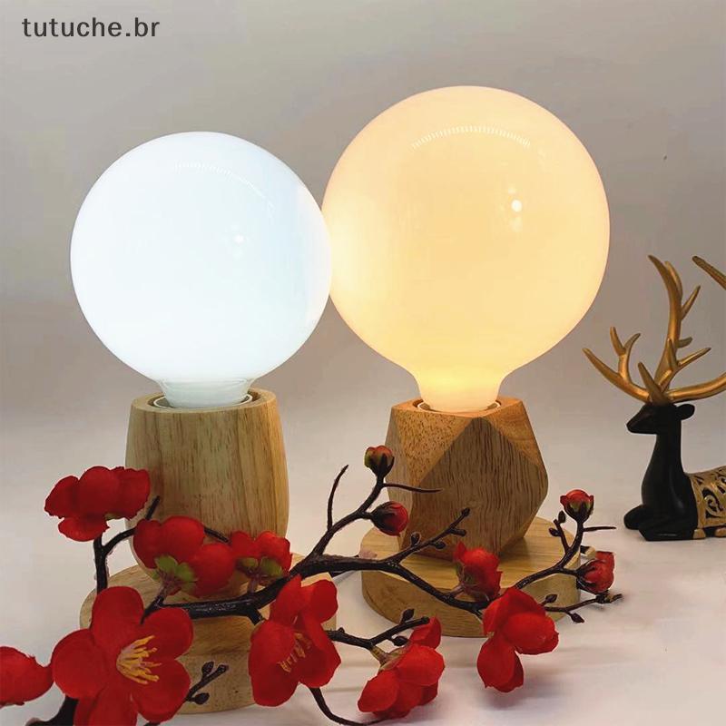 Lâmpada De Vidro Leitoso TU G80 G95 7W E27 Globo Bola Branca Fria/Quente Lampada LED BR