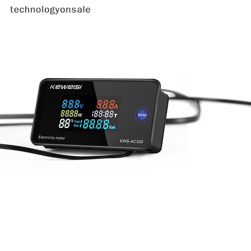 [Tecnologia] KWS-AC300 Voltímetro Digital AC 50-300V Tensão 45-65Hz Medidor De Energia LED Wattímetro 0-100A Detector Bo