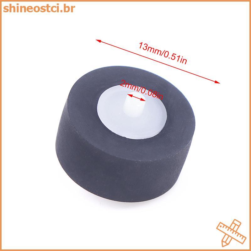 SHINE 1 Peça 13x6x2mm Com Roda De Correia De Rolo De Borracha Axial Para Gravador De Fita De Movimento Cassete Acessório