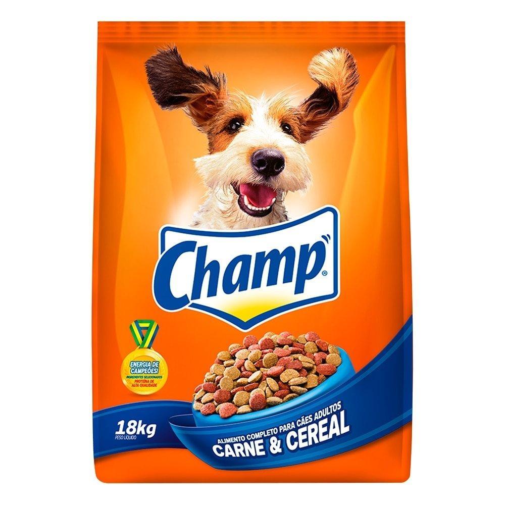 Ração Champ para Cães Adultos Carne e Cereais 18kg