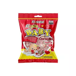 Pirulito Florestal Flopito Baby Coração Morango 200g