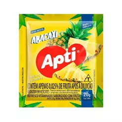 Refresco em Pó Apti Abacaxi 20g - Embalagem com 15 Unidades