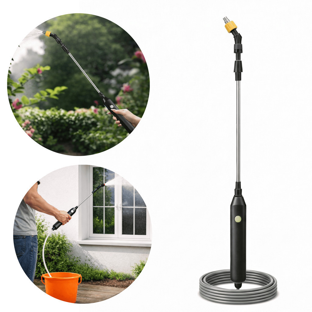 Pistola Pulverizadora Elétrica Portátil 1800mAh Para Jardinagem Agro Higienização