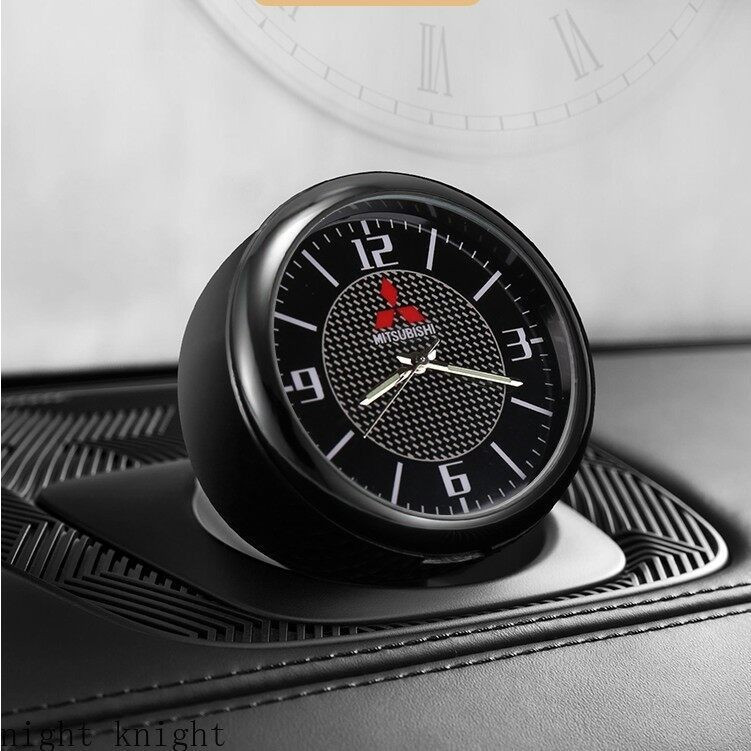 Peças de interior de carro, mini relógio eletrônico de quartzo para Mitsubishi Triton, Outlander, Mirage, ASX, Lancer EV