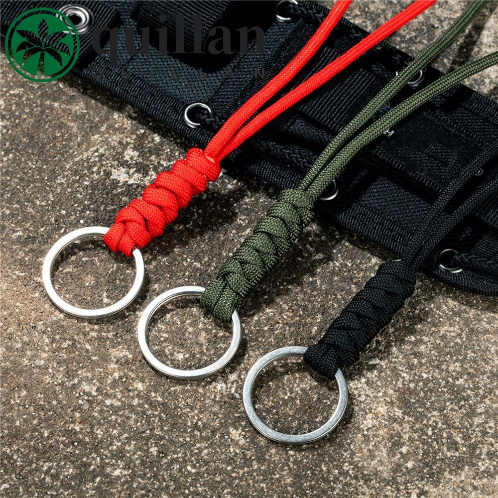 QUILLAN Paracord Cordão Resistente Pulseira Corda Cinta Mochila Chaveiro Pendurado Fivela De Pulso