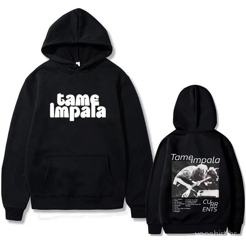 Rock Band Tame Impala Currents Merch Hoodie Men Women Fashion Oversized Hooded Sweatshirt Male Vintage Gothic Pullover H